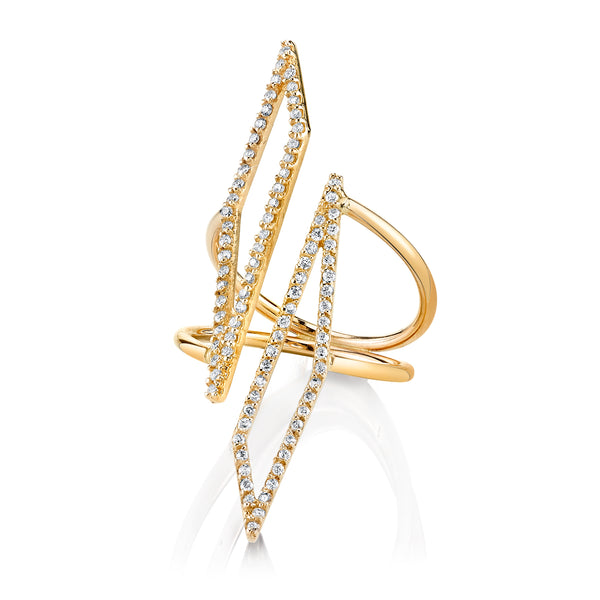 sarah chole SHARDS v.01 DIAMOND MIRROR RING