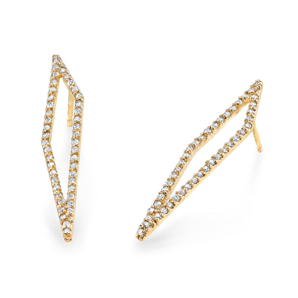 sarah chole SHARDS v.01 DIAMOND STUD EARRINGS