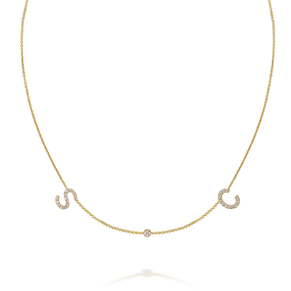 sarah chole SHAYNA DIAMOND DUO NECKLACE