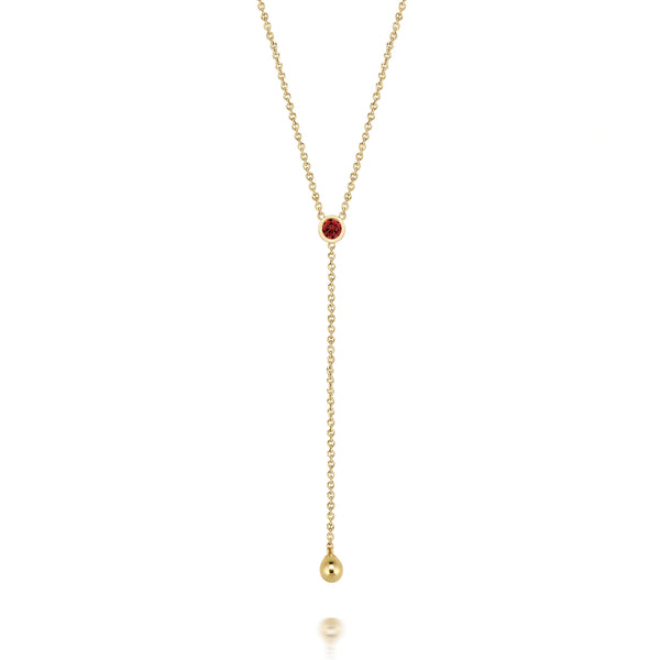Sarah Chole SLDA BIRTHSTONE BEZEL LARIAT