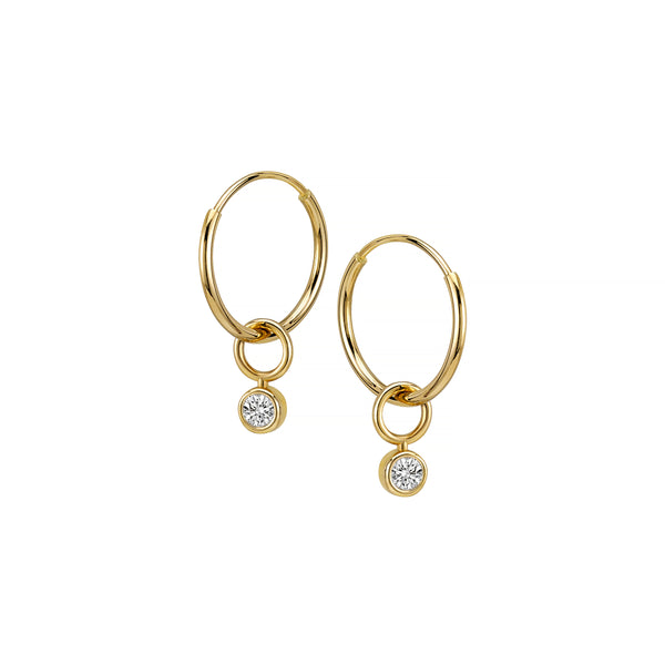 Sarah Chole SLDA BIRTHSTONE HOOP SINGLES