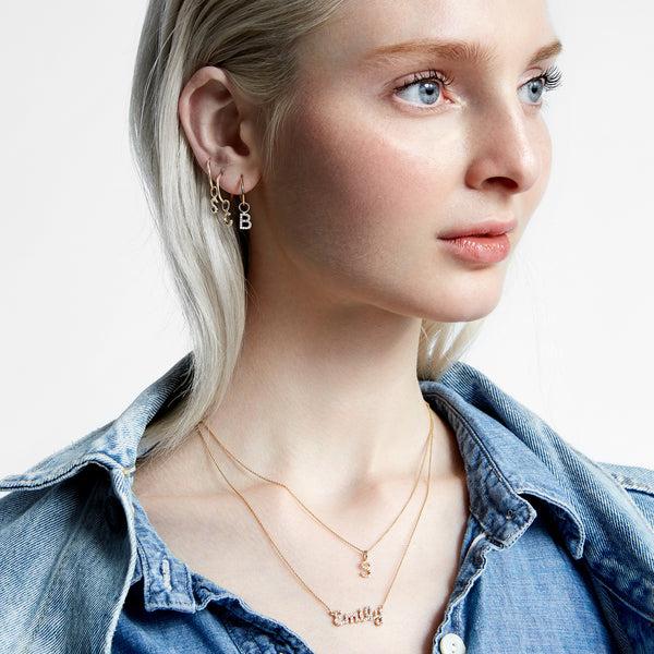 Sarah Chole SLDA BIRTHSTONE HOOP SINGLES