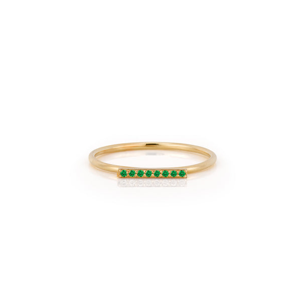 sarah chole SLDA BIRTHSTONE STACKABLE BAR RING