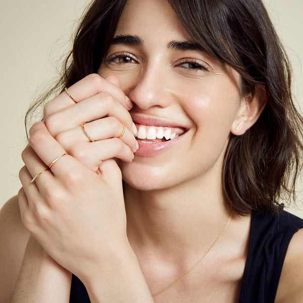 Sarah Chole SLDA BIRTHSTONE STACKABLE RING BAND