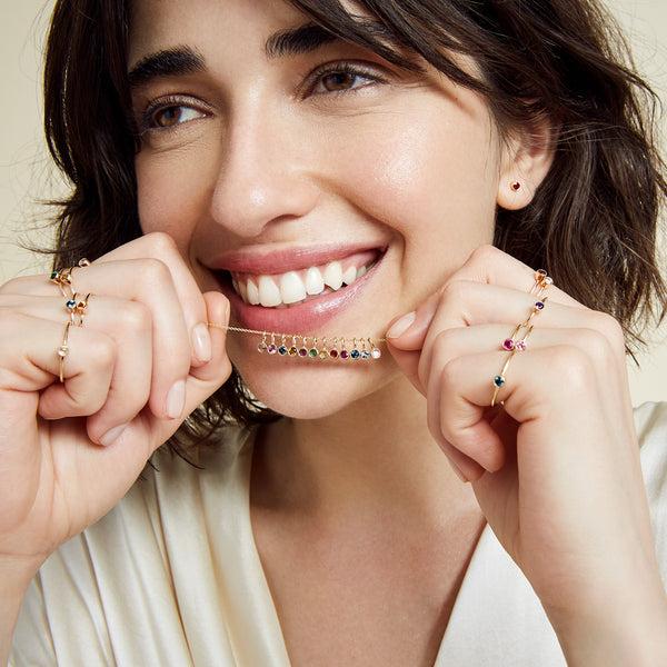 Sarah Chole SLDA BIRTHSTONE STACKABLE RING