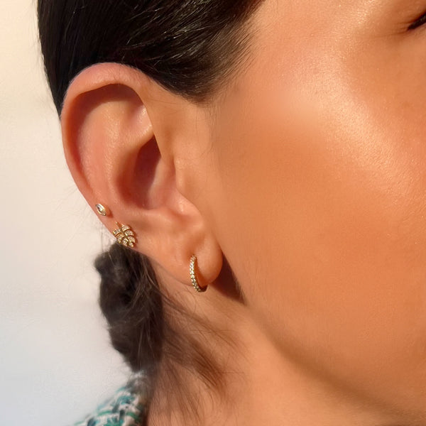 Sarah Chole SLDA CLASSIC DIAMOND HOOP SINGLES