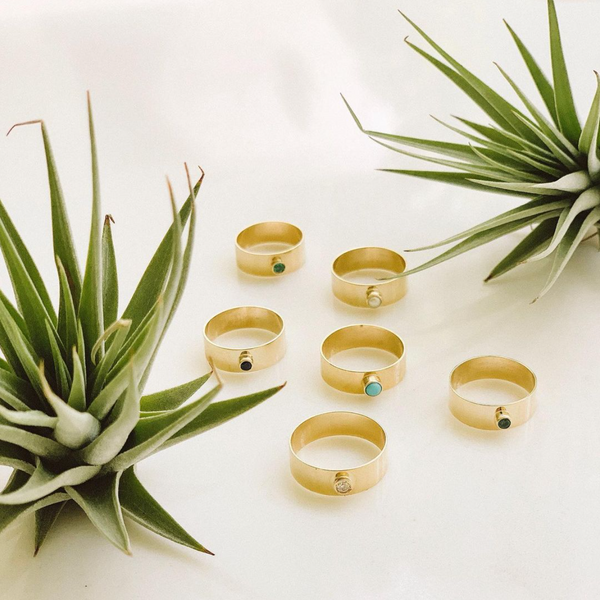 Sarah Chole SLDA DIAMOND STACKABLE CIGAR RING BAND