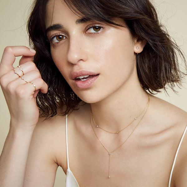 Sarah Chole SLDA DIAMOND TRIO NECKLACE