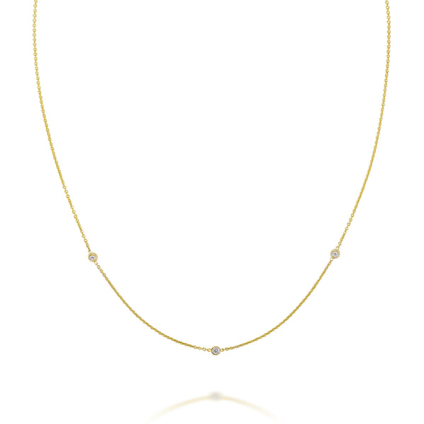 sarah chole SLDA DIAMOND TRIO NECKLACE