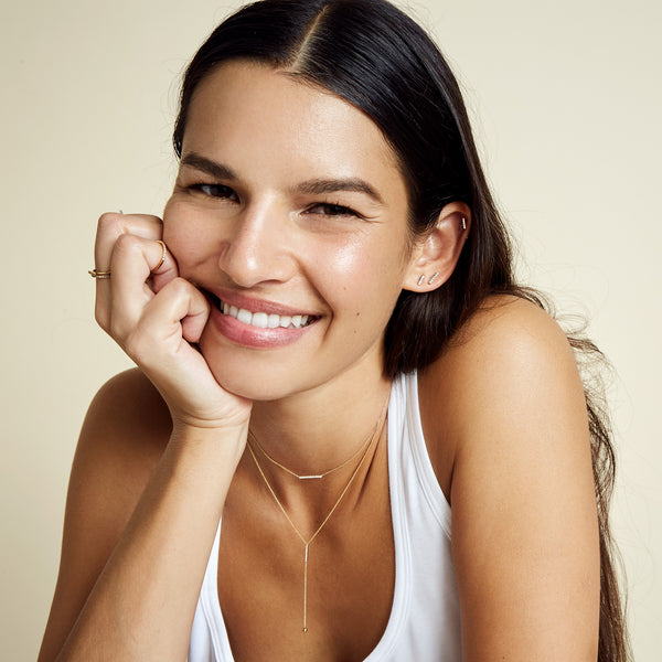 Sarah Chole SLDA MINI RAINBOW BAR EARRING SINGLE