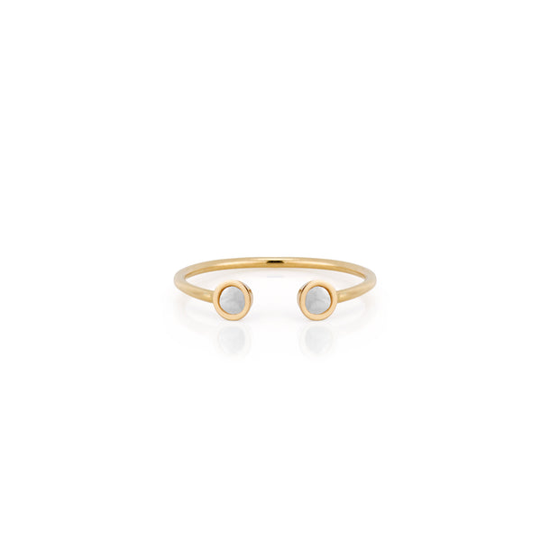 Sarah Chole SLDA STACKABLE DUO PEARL RING