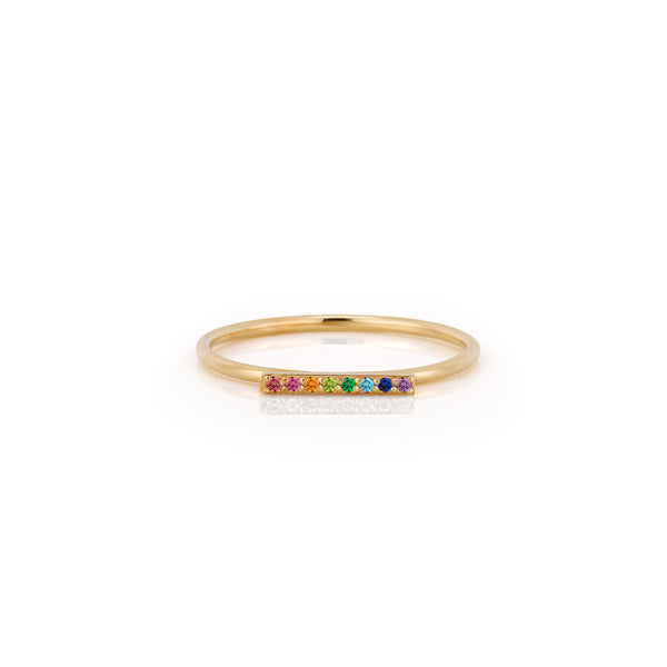 Sarah Chole SLDA STACKABLE RAINBOW BAR RING
