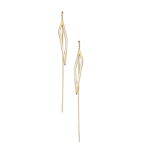 sarah chole SHARDS v.01 KARLA THREADED WIRE EARRINGS