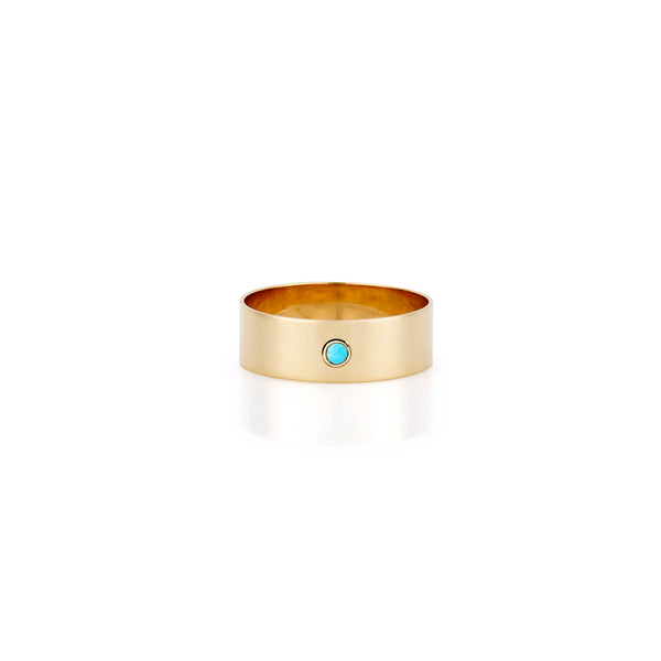 sarah chole SLDA TURQUOISE STACKABLE CIGAR RING BAND