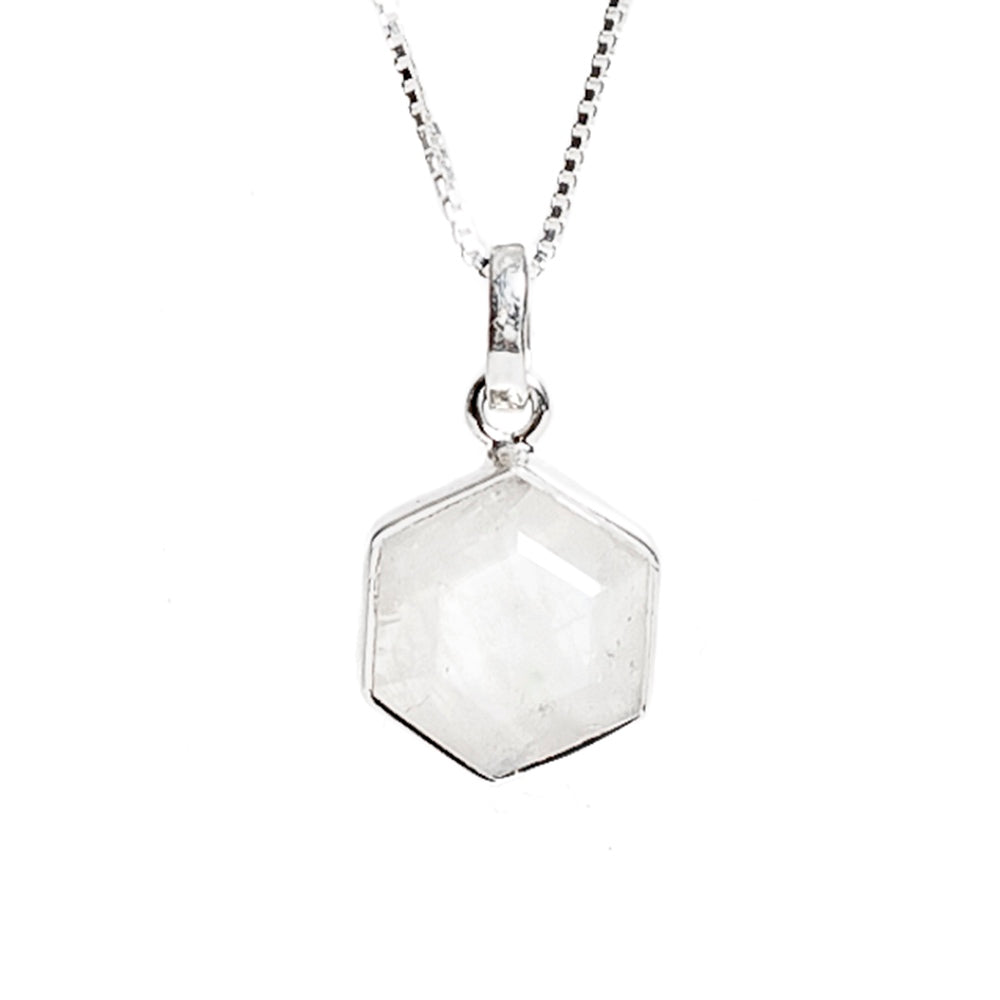 saraswati designs Honeybee Necklace - Moonstone & Silver