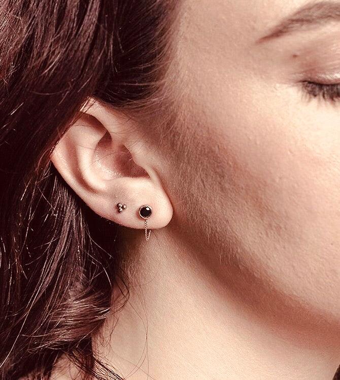 saraswati designs Kisa Studs - Rose Gold