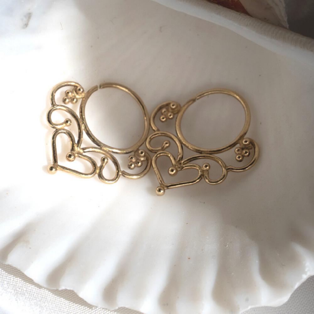 Saraswati Designs Lakshmi Earrings - Gold