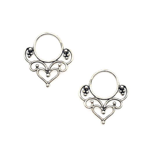 saraswati designs Lakshmi Earrings - Silver