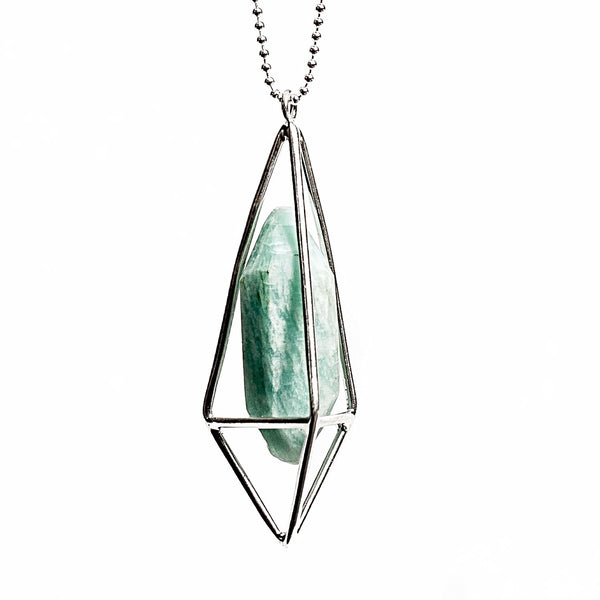 saraswati designs Lumia Necklace - Amazonite & Silver