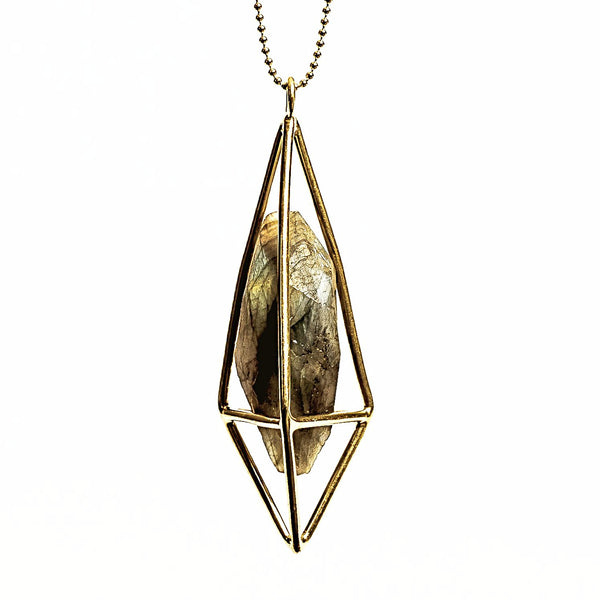 saraswati designs Lumia Necklace - Labradorite & Gold