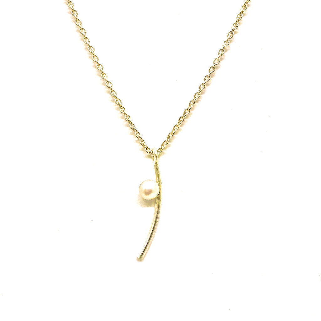 Saraswati Designs Nymph Necklace - Gold & Pearl