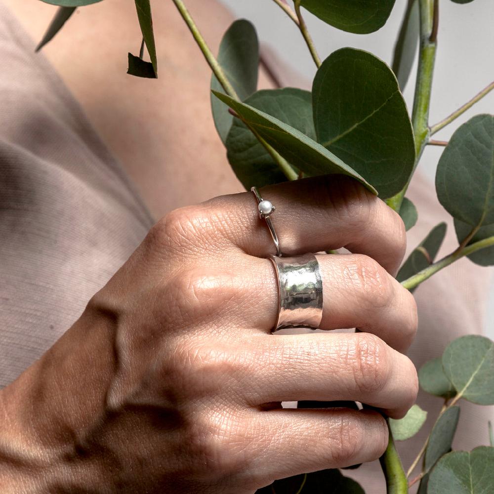 saraswati designs Omega Ring - Silver