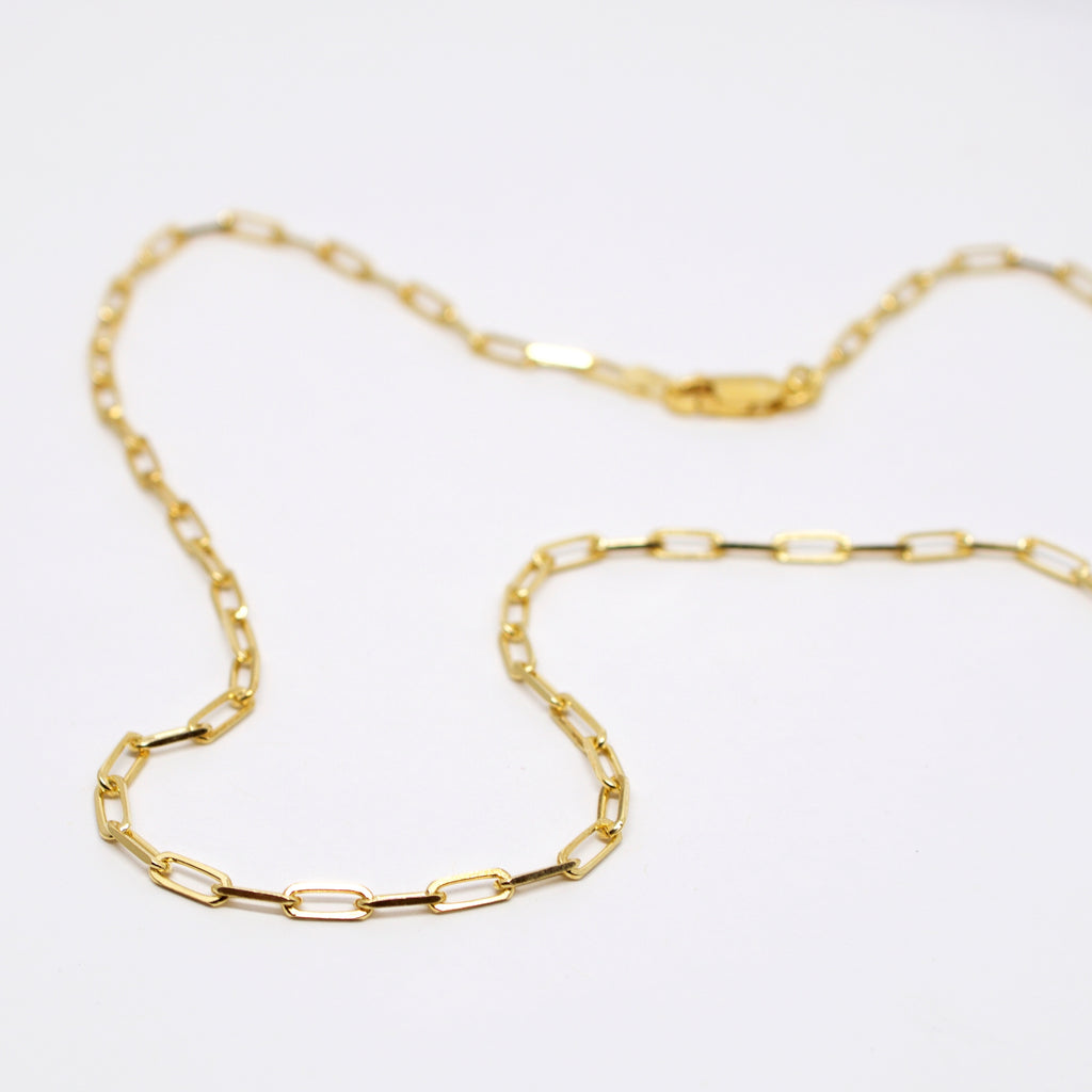 Saraswati Designs Paperclip Chain - Gold
