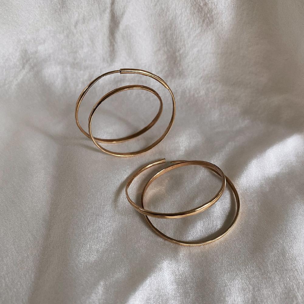 Saraswati Designs Rollercoaster Earrings - Gold