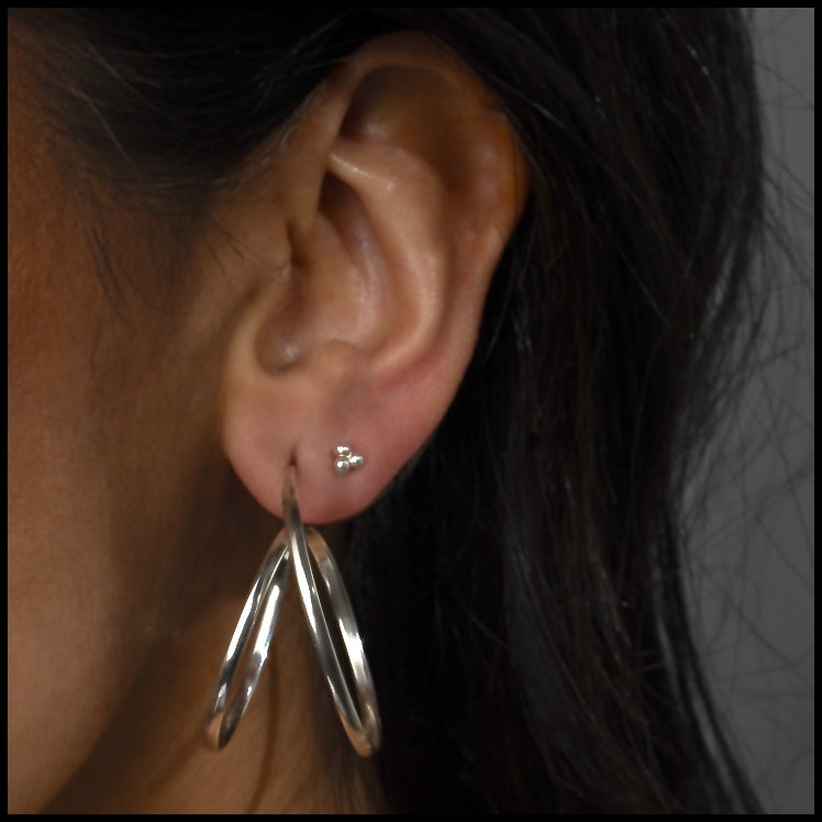 Saraswati Designs Rollercoaster Earrings - Silver