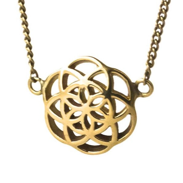 Saraswati Designs Sweet Seed Of Life Necklace - Gold