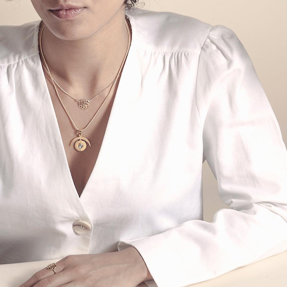 Saraswati Designs Sweet Seed Of Life Necklace - Gold