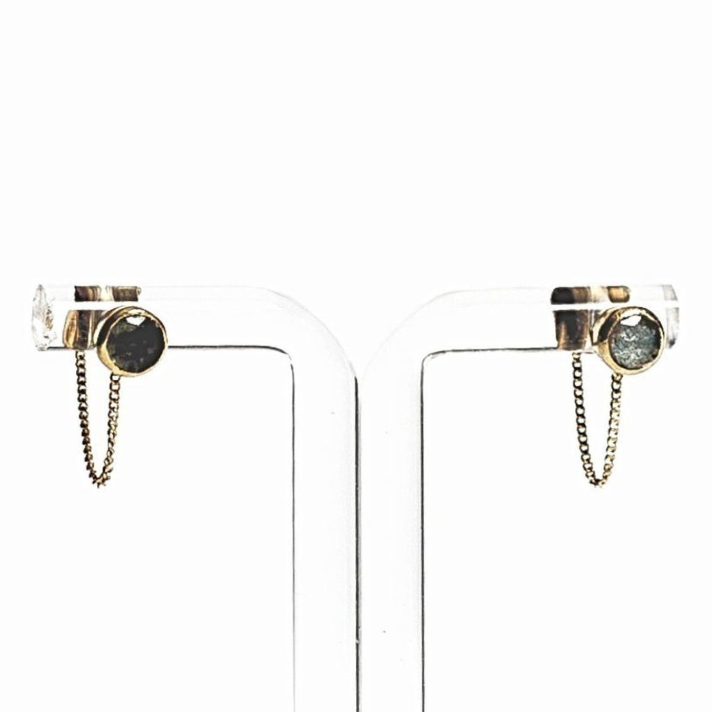 Saraswati Designs Una Earrings - Labradorite & Gold