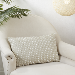 Saro Lifestyle 0006 - French Knot Design Pillow - Down Filled