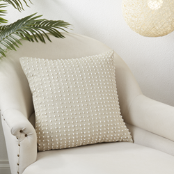 Saro Lifestyle 0006 - French Knot Design Pillow - Down Filled