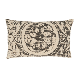 saro lifestyle 0008 - Floral Distressed Pillow - Down Filled