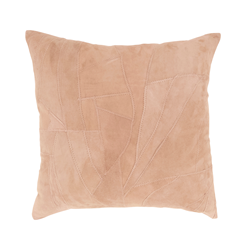 saro lifestyle 072 - Classic Leather Pillow - Poly Filled