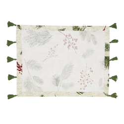 Saro Lifestyle 101 Pineneedle And Red Berry Placemat