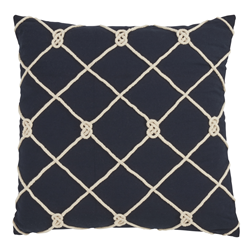 saro lifestyle 1013 - Knotted Rope Pillow - Down Filled