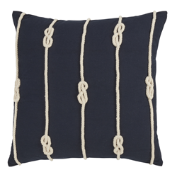 saro lifestyle 1014 - Knotted Rope Pillow - Down Filled