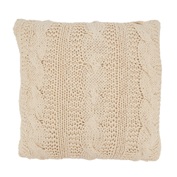saro lifestyle 1020 - Cable Knit Design Pillow - Down Filled