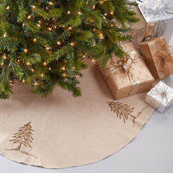 saro lifestyle 1025 Beaded Xmas Tree Design Tree Skirt