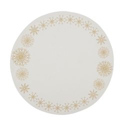 saro lifestyle 1138 Embroidered Snowflakes Placemat