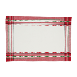 Saro Lifestyle 1160 - Plaid 14X20 Placemat And 20 Napkin -Set Of 8