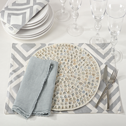 Saro Lifestyle 1180 Mother Of Pearl Design Placemat