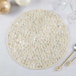 Saro Lifestyle 1180 Mother Of Pearl Design Placemat