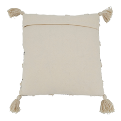 Saro Lifestyle 1293 Tufted Diamond Block Print Pillow