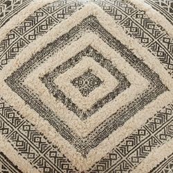 Saro Lifestyle 1293 Tufted Diamond Block Print Pillow