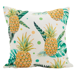 saro lifestyle 1465 - Printed Pineapple Pillow - Poly Filled