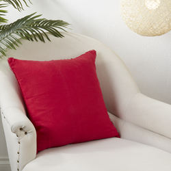 Saro Lifestyle 15063 - Pompom Design Pillow - Down Filled