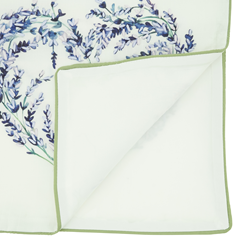 Saro Lifestyle 2039 Embroidered Lavender Heart Runner